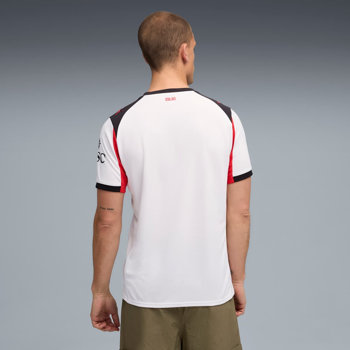 PUMA AC Milan 25/26 uitshirt voor Heren, Rood/Wit, Maat XL thumbnail 4