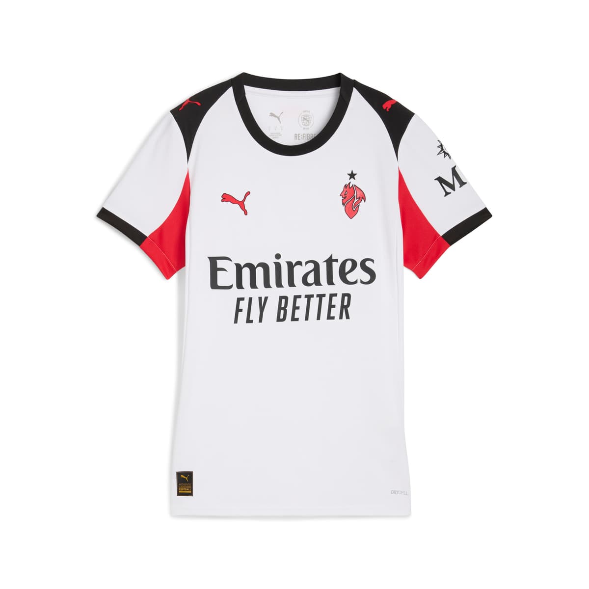 PUMA AC Milan 25/26 uitshirt voor Dames, Rood/Wit, Maat XXS