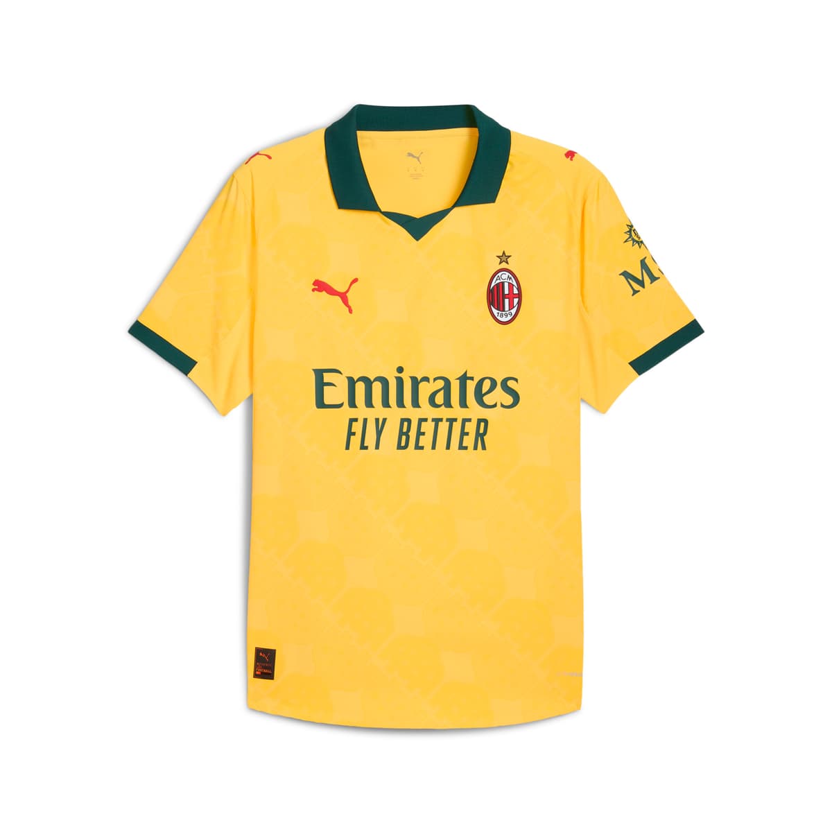 PUMA AC Milan 25/26 Authentic derde shirt voor Heren, Geel, Maat S