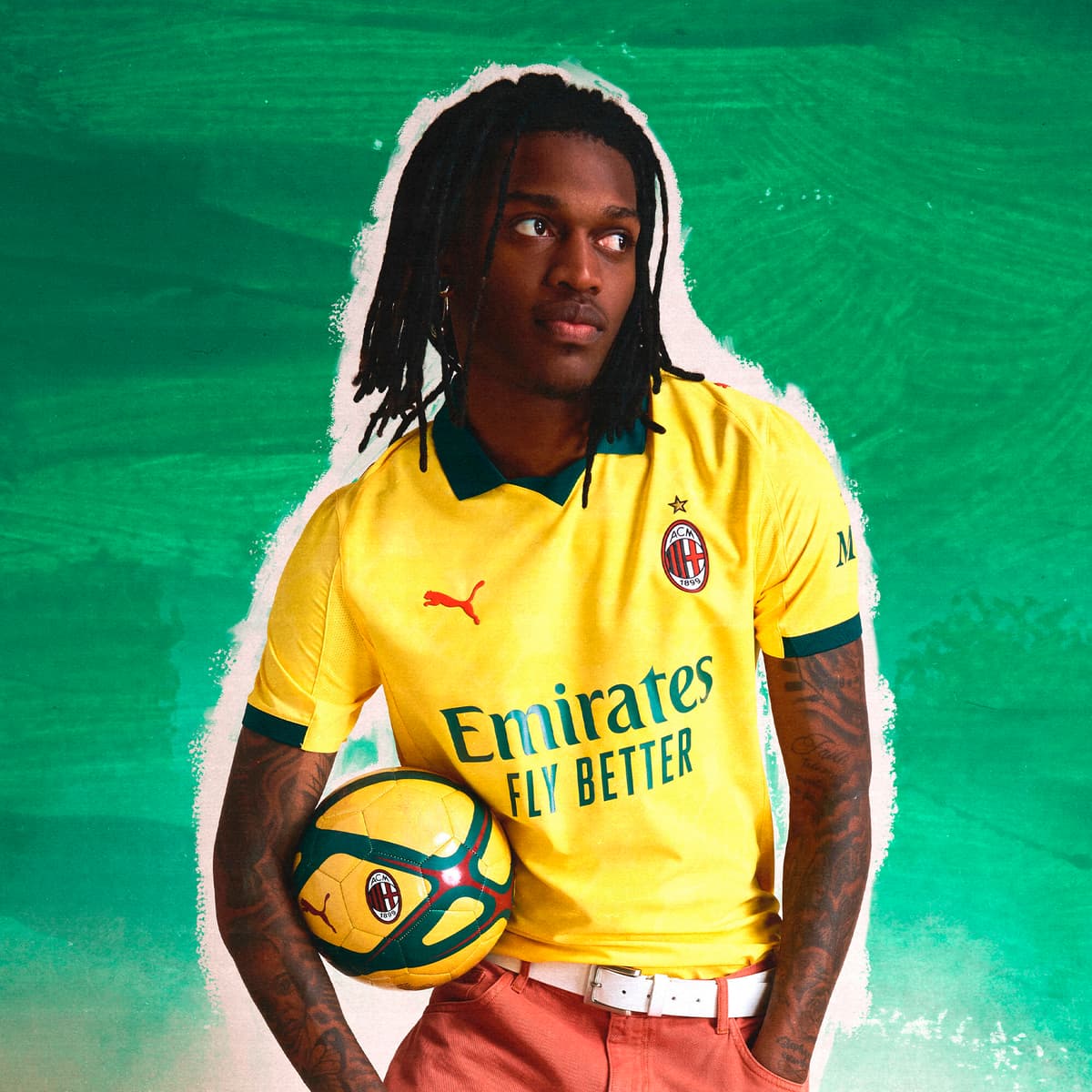 PUMA AC Milan 25/26 Authentic derde shirt voor Heren, Geel, Maat S thumbnail 2