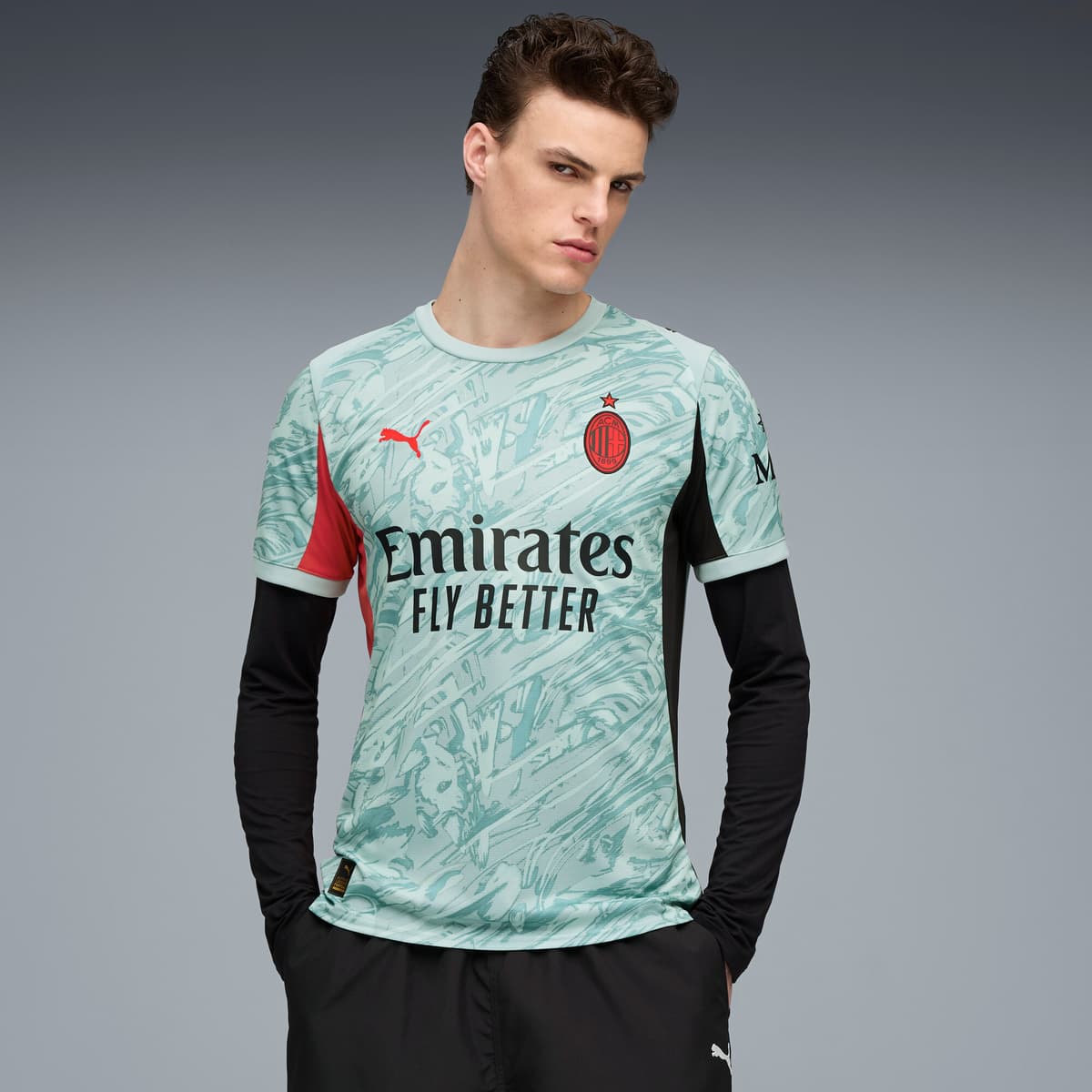 PUMA AC Milan 25/26 keepershirt voor Heren, Rood, Maat XL thumbnail 6