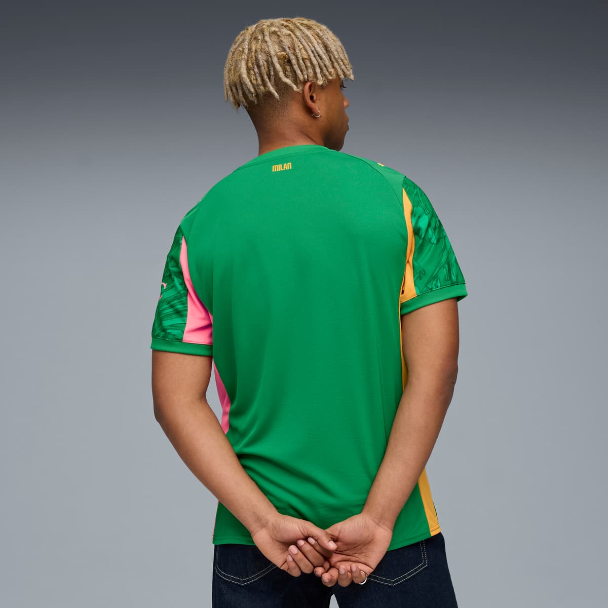 PUMA AC Milan 25/26 keepershirt voor Heren, Groen/Oranje, Maat M thumbnail 3