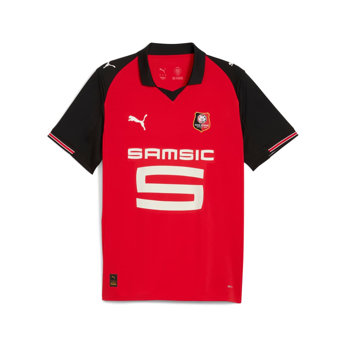 PUMA Stade Rennais FC 25/26 thuisshirt voor Heren, Zwart/Rood, Maat S