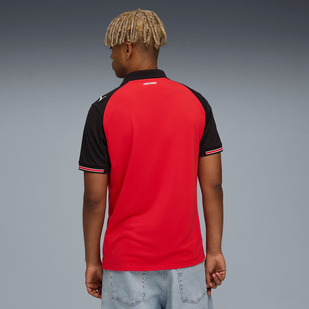 PUMA Stade Rennais FC 25/26 thuisshirt voor Heren, Zwart/Rood, Maat XXL thumbnail 3