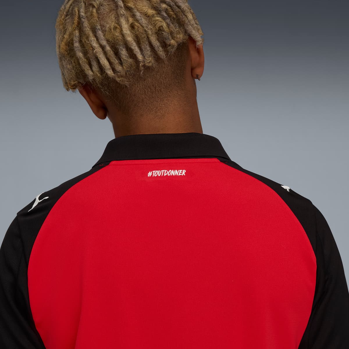 PUMA Stade Rennais FC 25/26 thuisshirt voor Heren, Zwart/Rood, Maat XXL thumbnail 2