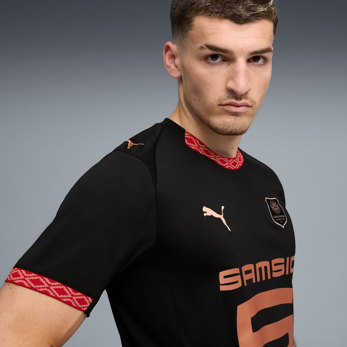 PUMA Stade Rennais FC 25/26 derde shirt voor Heren, Zwart, Maat M thumbnail 5