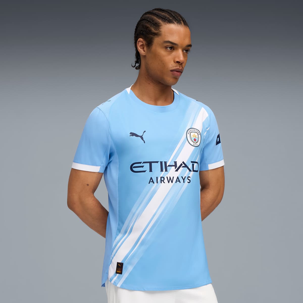 PUMA Manchester City 25/26 Authentic thuisshirt voor Heren, Blauw/Wit, Maat 3XL thumbnail 7