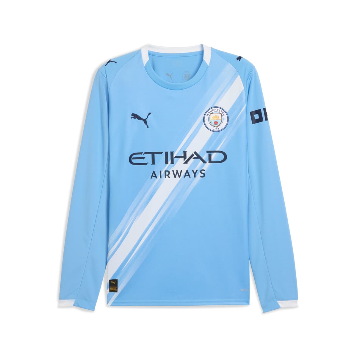 PUMA Manchester City 25/26 uitshirt met lange mouw voor Heren, Blauw/Wit, Maat M
