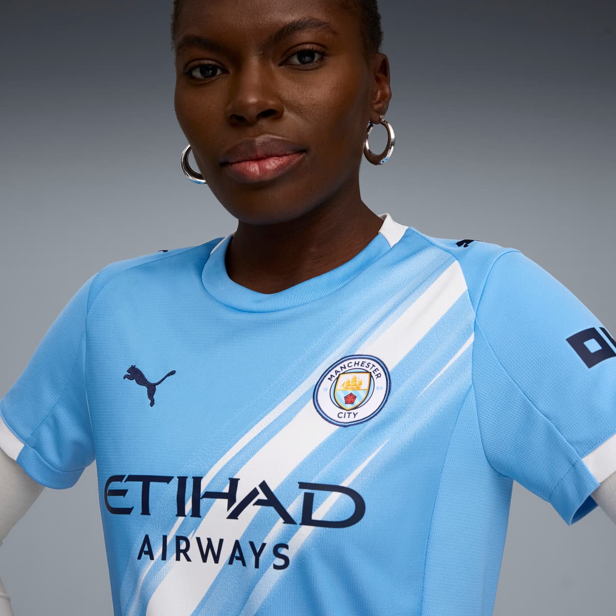 PUMA Manchester City 25/26 thuisshirt voor Dames, Blauw/Wit, Maat S thumbnail 6