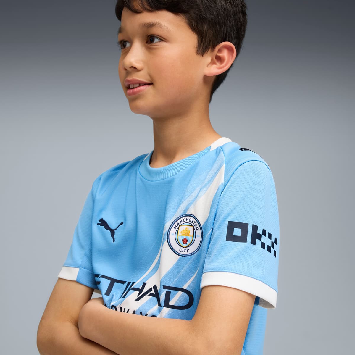 PUMA Manchester City 25/26 thuisshirt, Blauw/Wit, Maat 13-14Y thumbnail 6