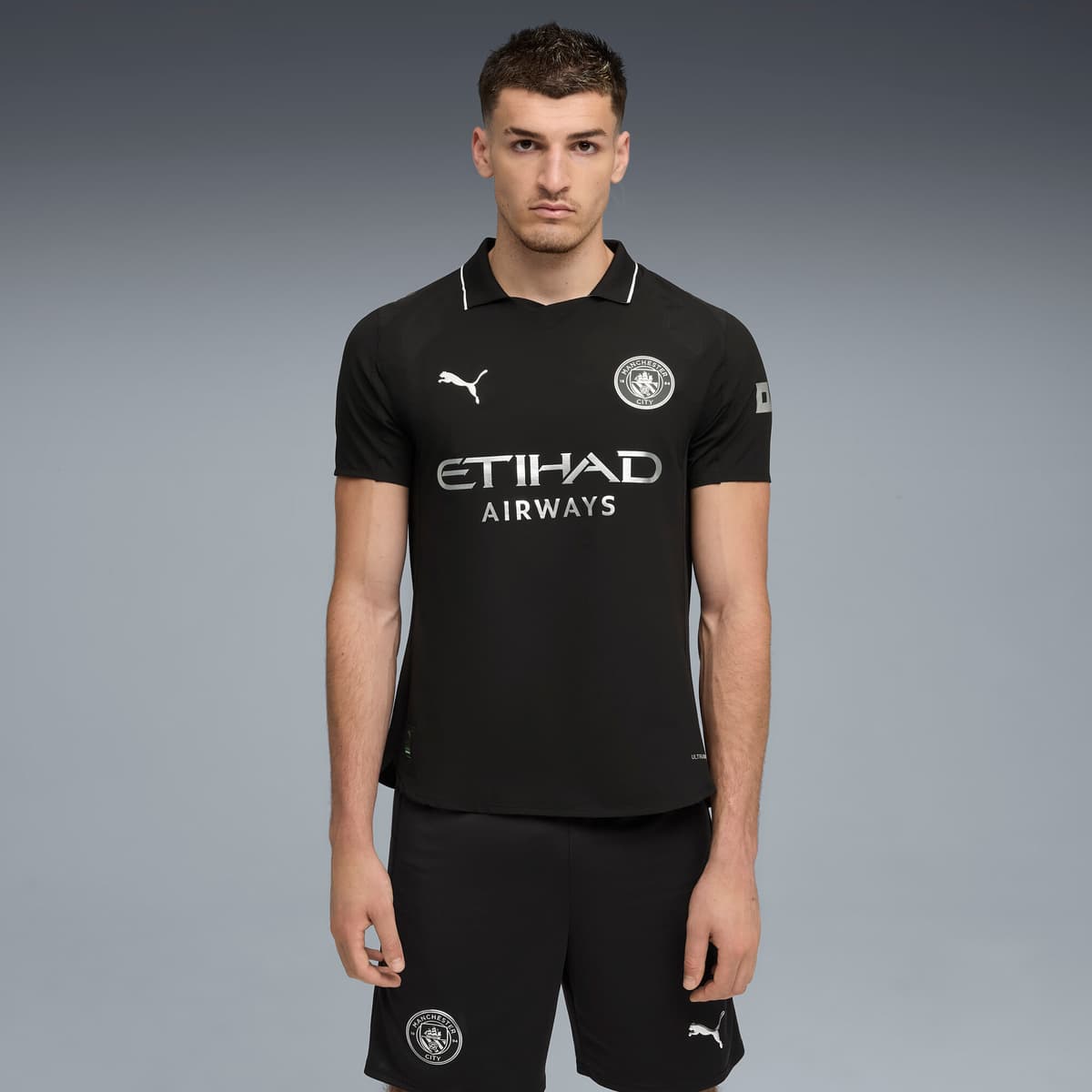 PUMA Manchester City 25/26 Authentic uitshirt voor Heren, Zwart, Maat XXL thumbnail 8