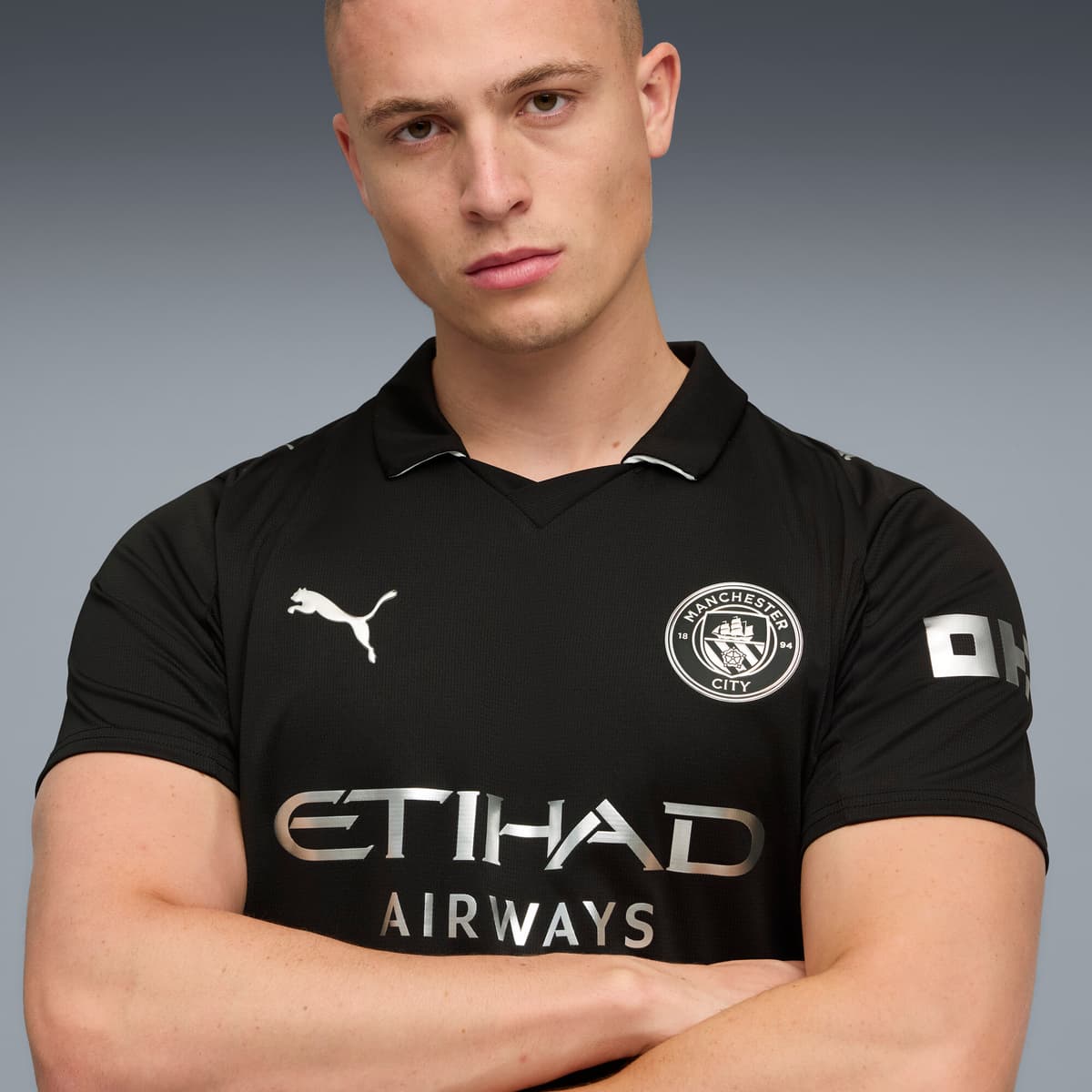 PUMA Manchester City 25/26 uitshirt voor Heren, Zwart, Maat XL thumbnail 6