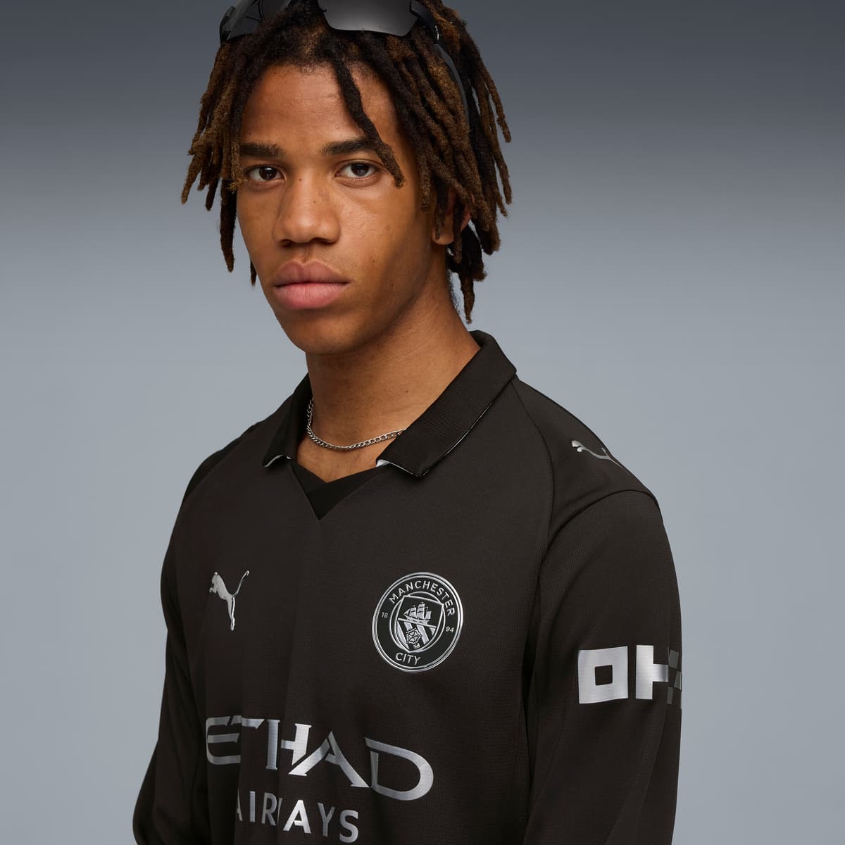 PUMA Manchester City 25/26 uitshirt met lange mouw voor Heren, Zwart, Maat XL thumbnail 5