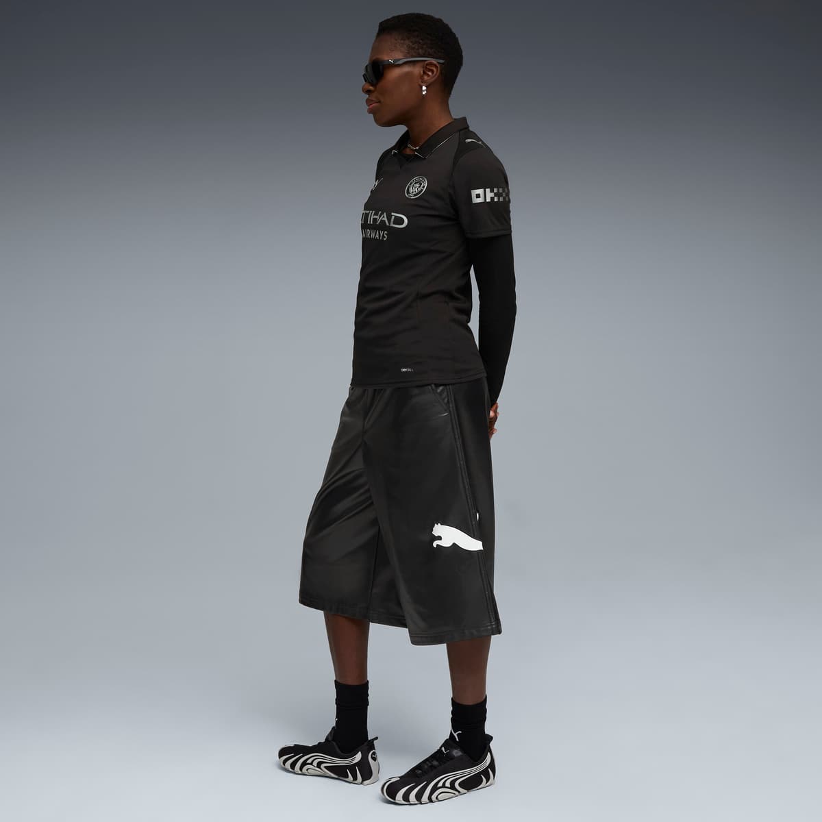 PUMA Manchester City 25/26 uitshirt voor Dames, Zwart, Maat S thumbnail 5