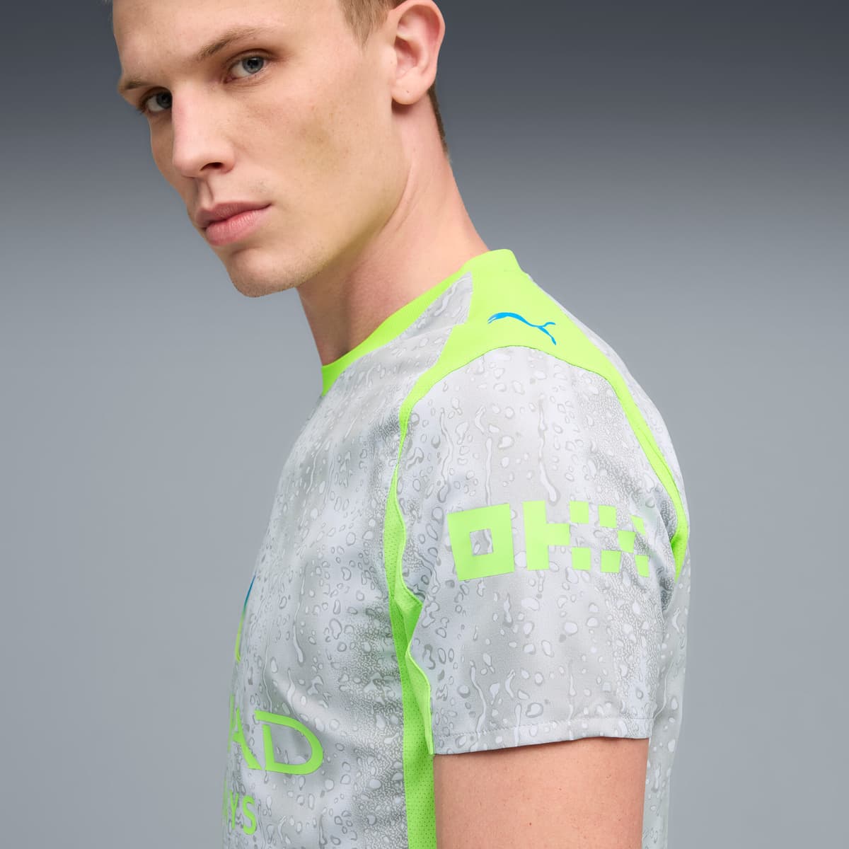 PUMA Manchester City 25/26 Authentic derde voetbalshirt voor Heren, Groen, Maat XXL thumbnail 6