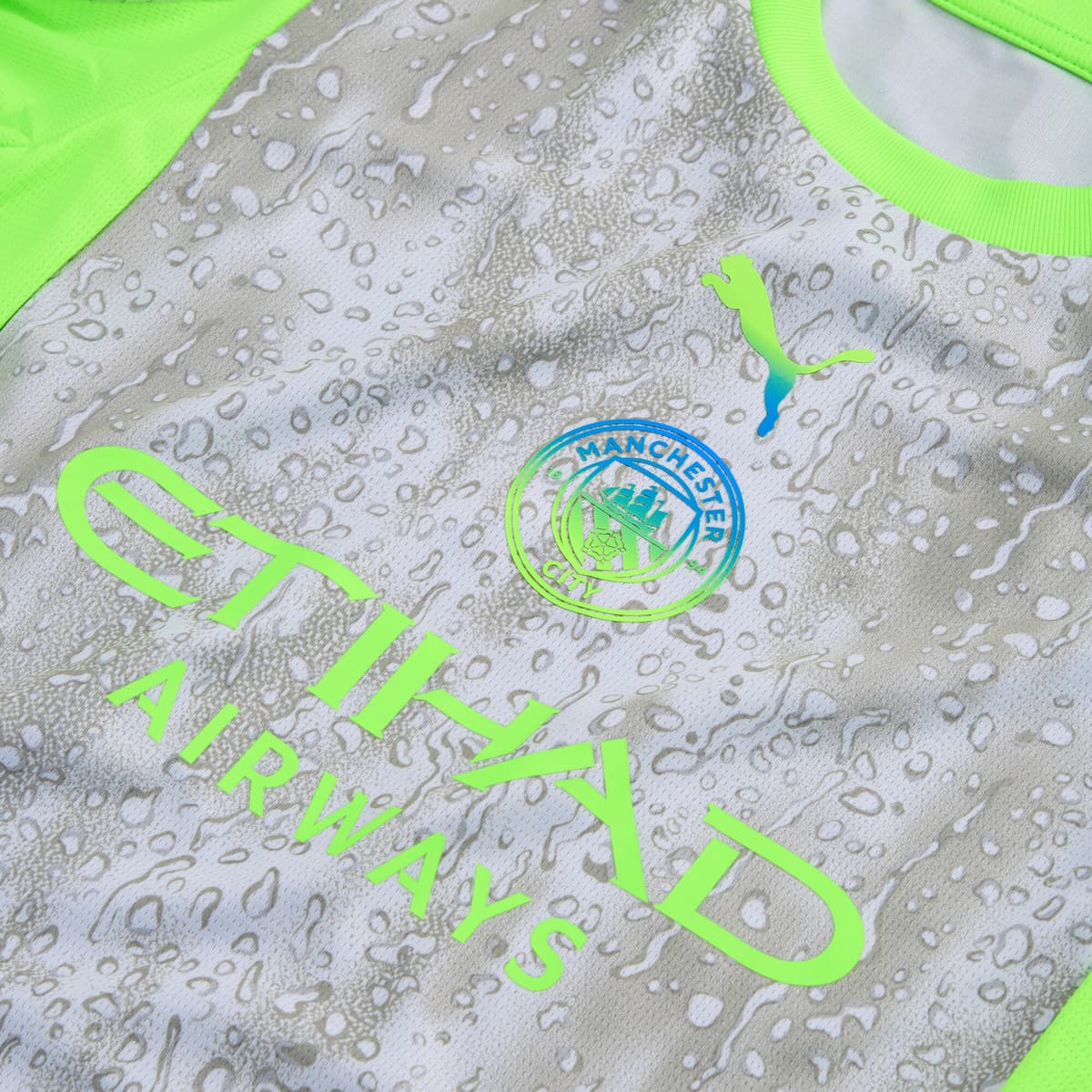 PUMA Manchester City 25/26 derde shirt voor Dames, Groen, Maat XXS thumbnail 2