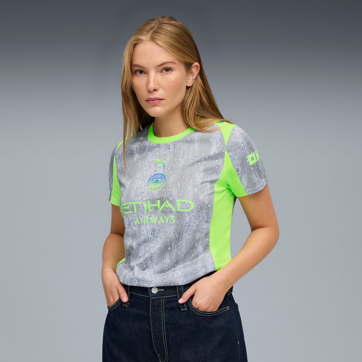 PUMA Manchester City 25/26 derde shirt voor Dames, Groen, Maat XXS thumbnail 6