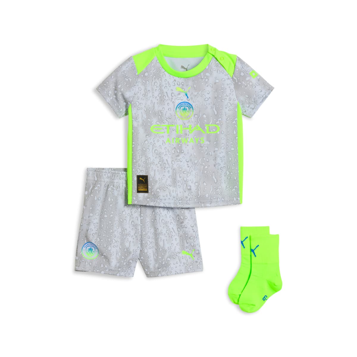 PUMA Manchester City 25/26 derde babytenue, Groen, Maat 4-6M