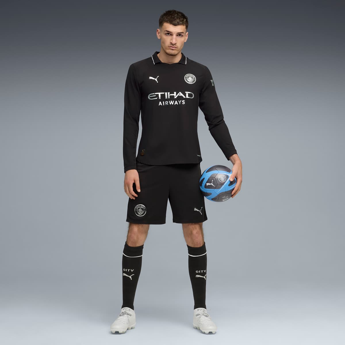 PUMA Manchester City 25/26 short voor Heren, Zwart, Maat XL thumbnail 4