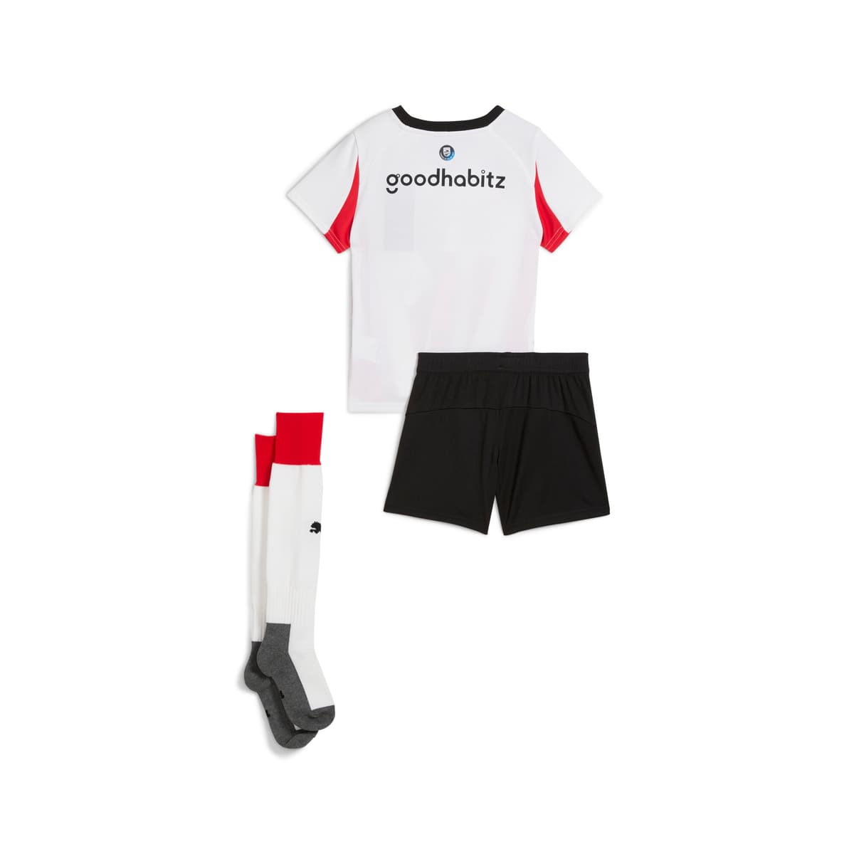 PUMA PSV Eindhoven 25/26 mini-thuistenue, Rood/Wit, Maat 4-5Y thumbnail 2