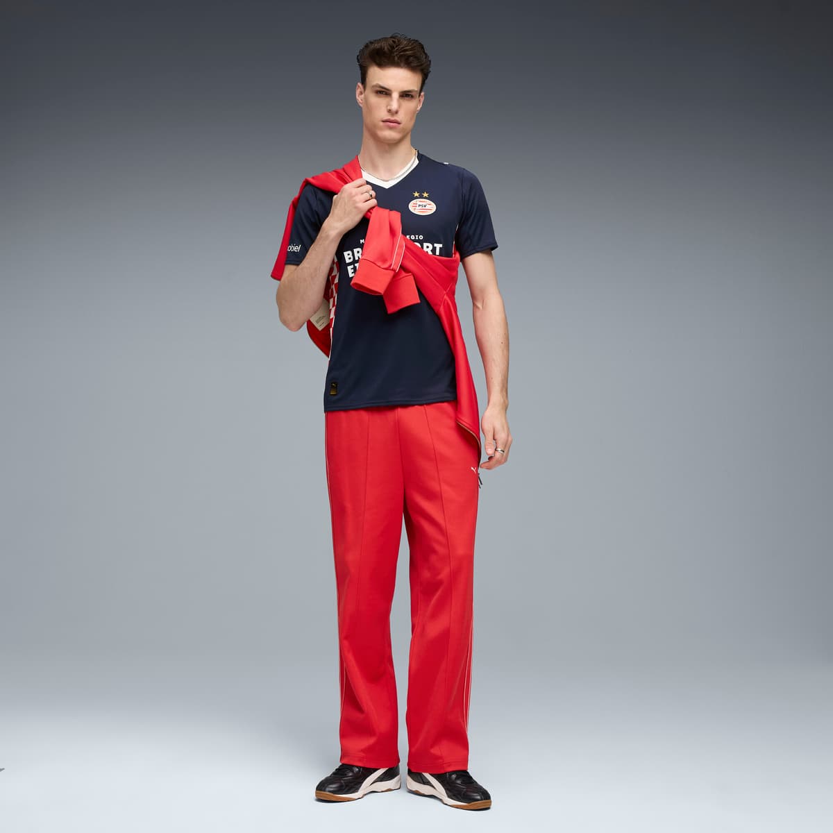 PUMA PSV Eindhoven 25/26 uitshirt voor Heren, Blauw/Wit, Maat XXL thumbnail 4