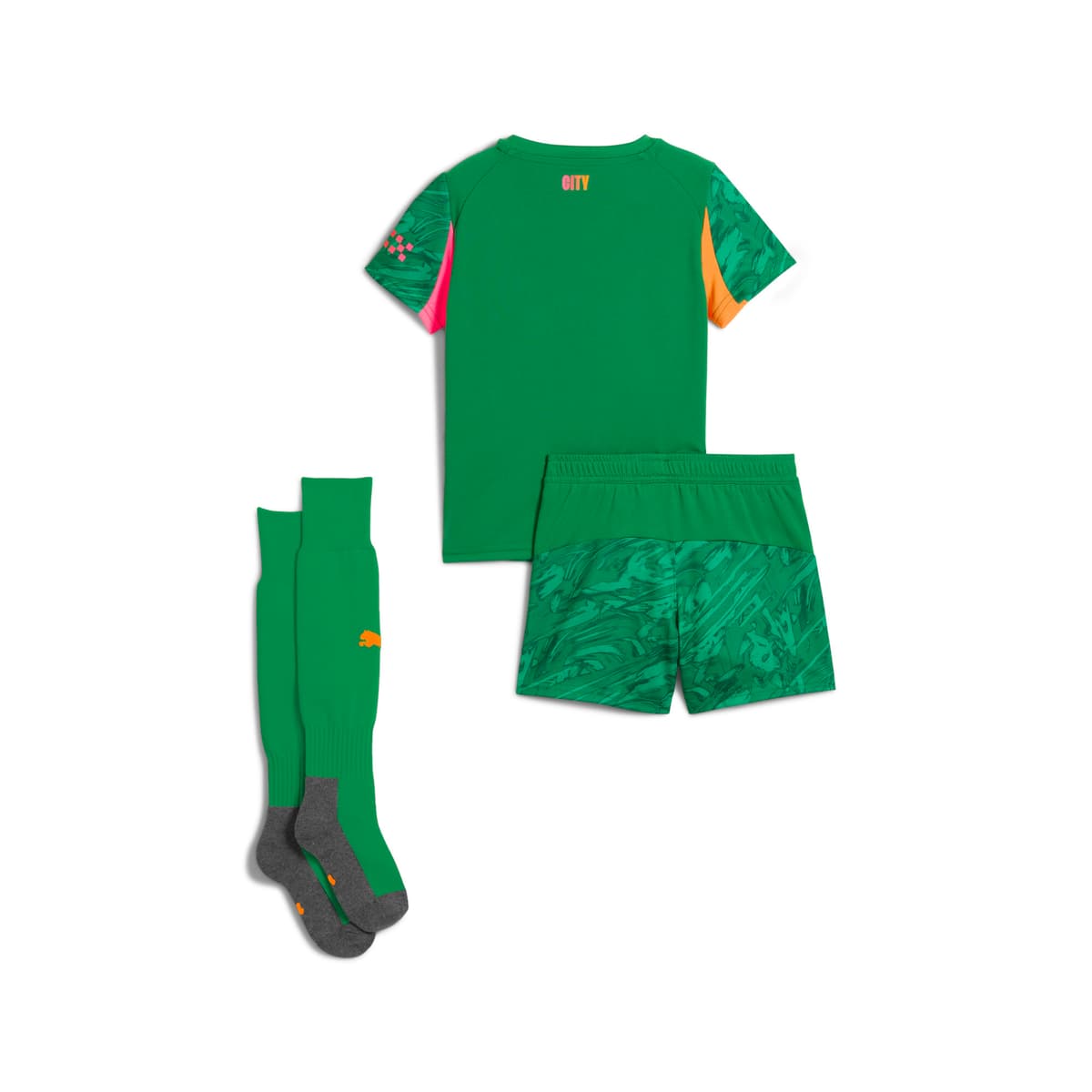 PUMA Manchester City 25/26 mini-keeperstenue, Groen, Maat 5-6Y thumbnail 2