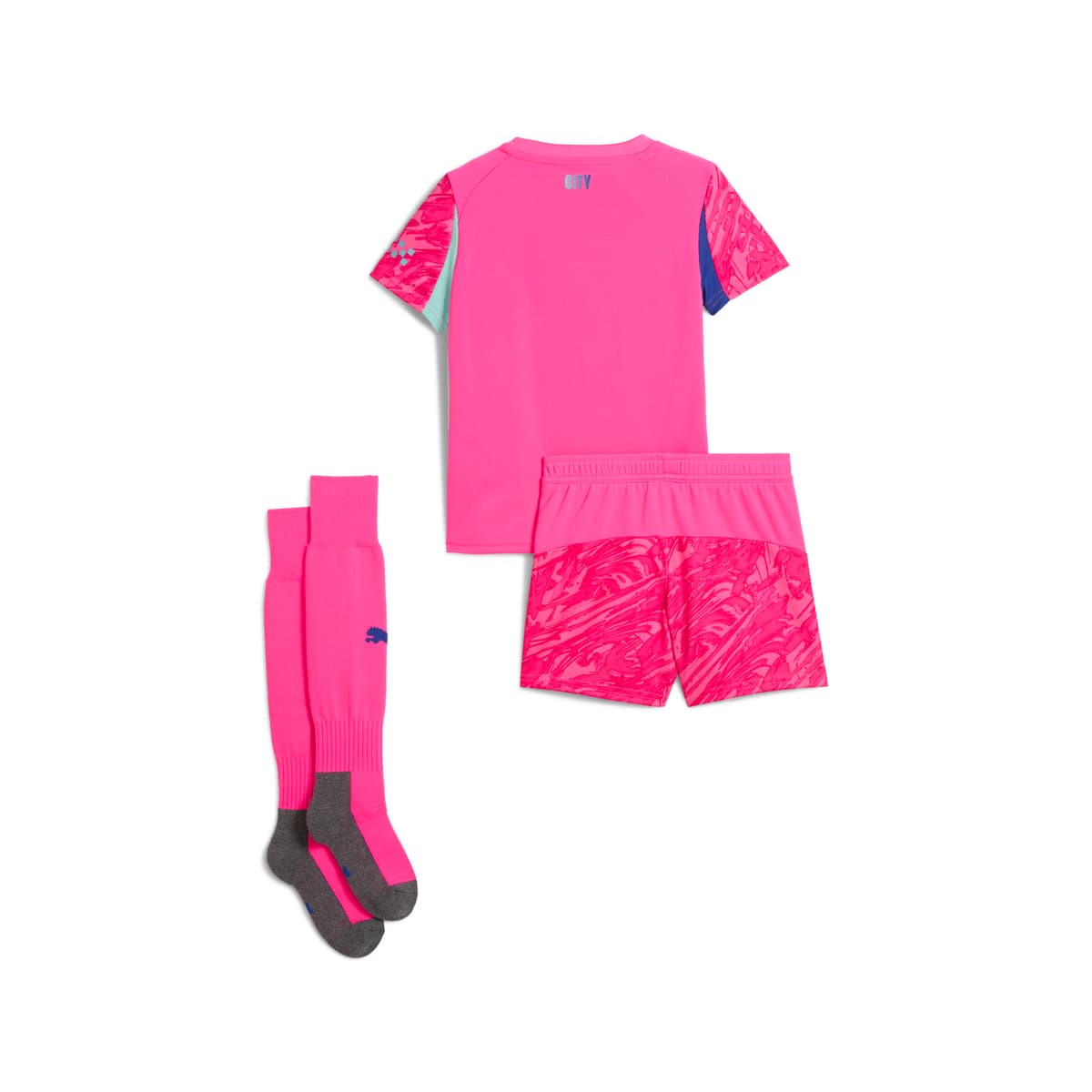 PUMA Manchester City 25/26 mini-keeperstenue, Roze, Maat 5-6Y thumbnail 2