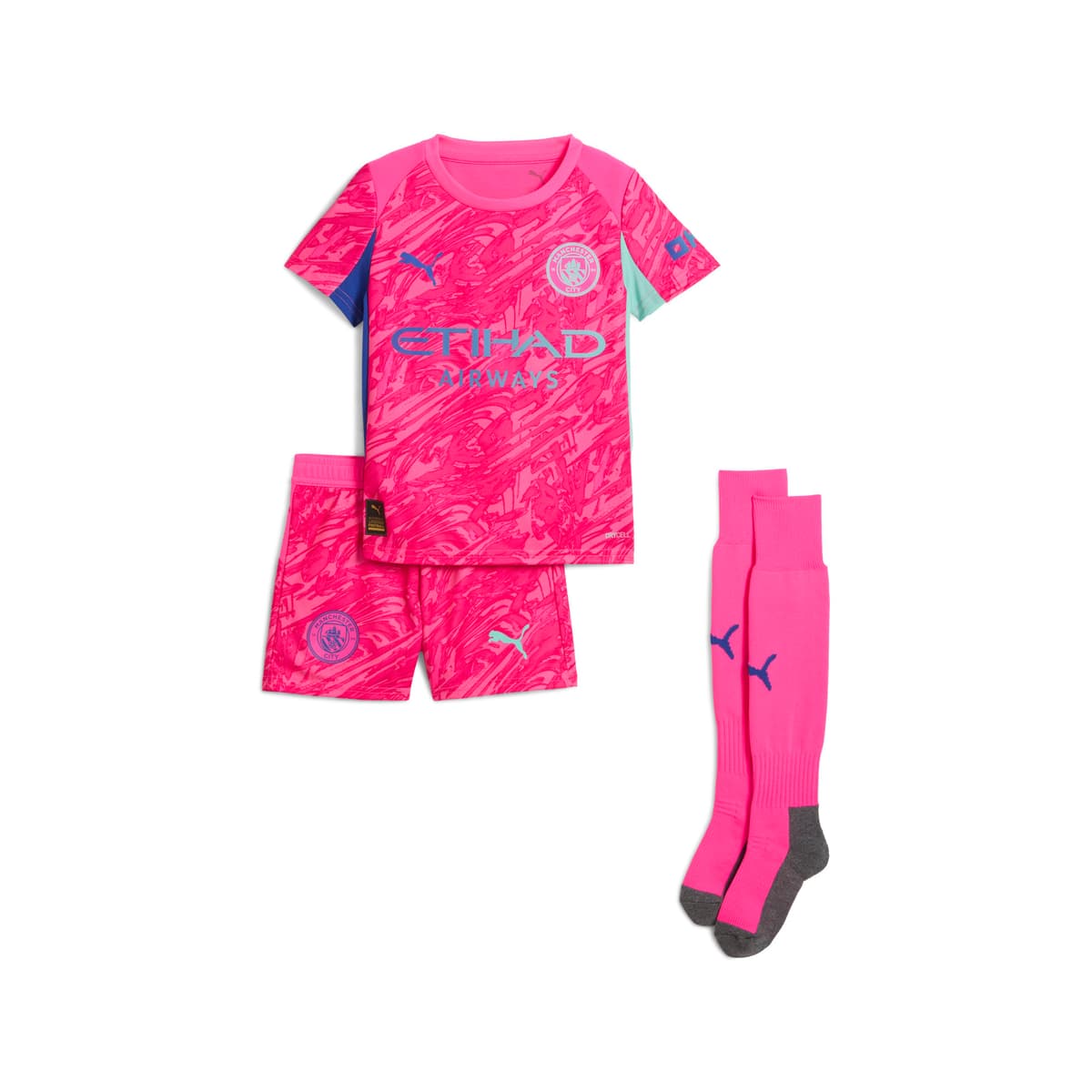PUMA Manchester City 25/26 mini-keeperstenue, Roze, Maat 5-6Y