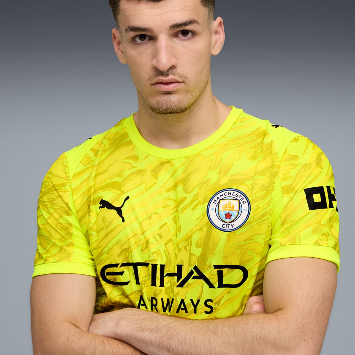 PUMA Manchester City 25/26 keepersshirt voor Heren, Geel, Maat XS thumbnail 5