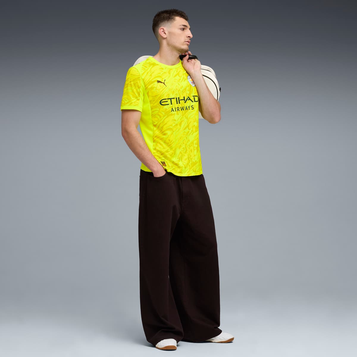 PUMA Manchester City 25/26 keepersshirt voor Heren, Geel, Maat XS thumbnail 4