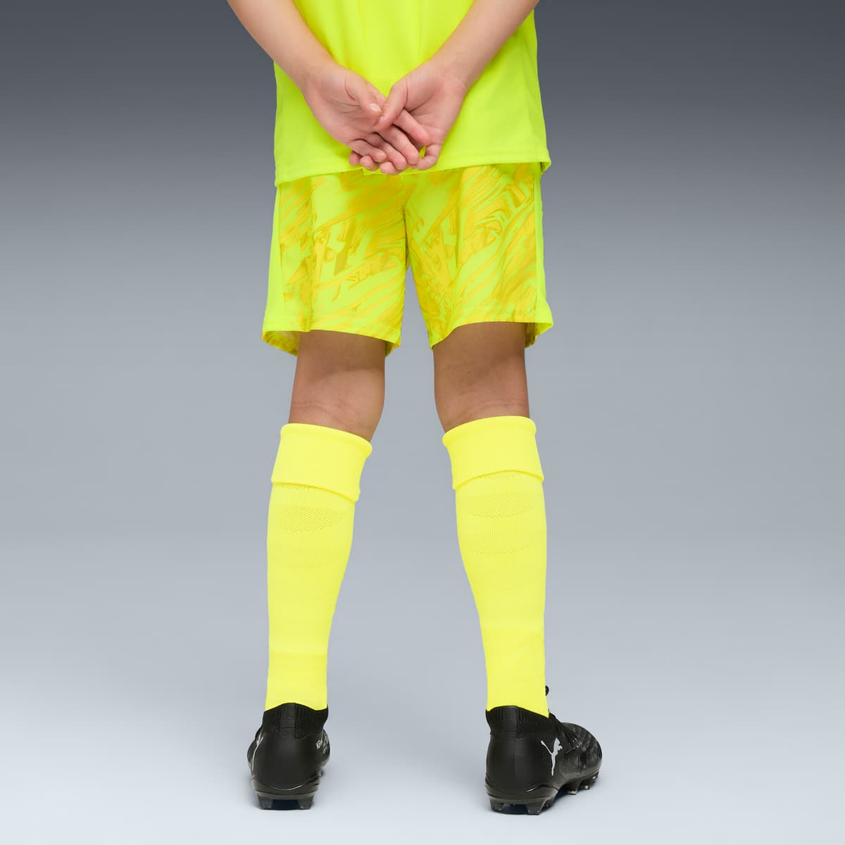 PUMA Manchester City 25/26 keepersshort, Geel, Maat 11-12Y thumbnail 4