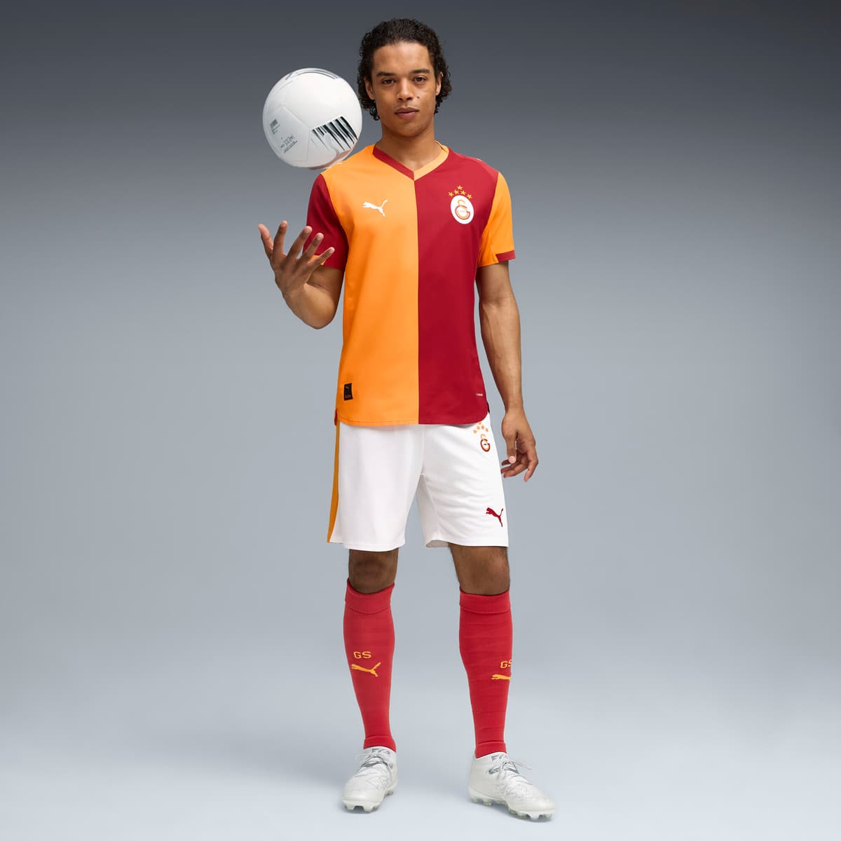 PUMA Galatasaray SK 25/26 Authentic thuisshirt voor Heren, Rood/Oranje, Maat XS thumbnail 4
