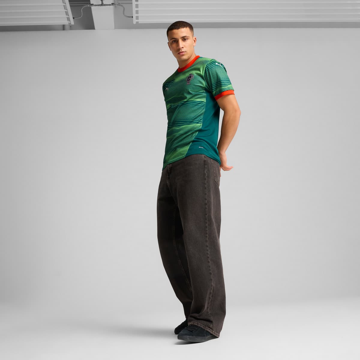 PUMA Portugal Esportsshirt voor Heren, Groen, Maat 3XL thumbnail 6