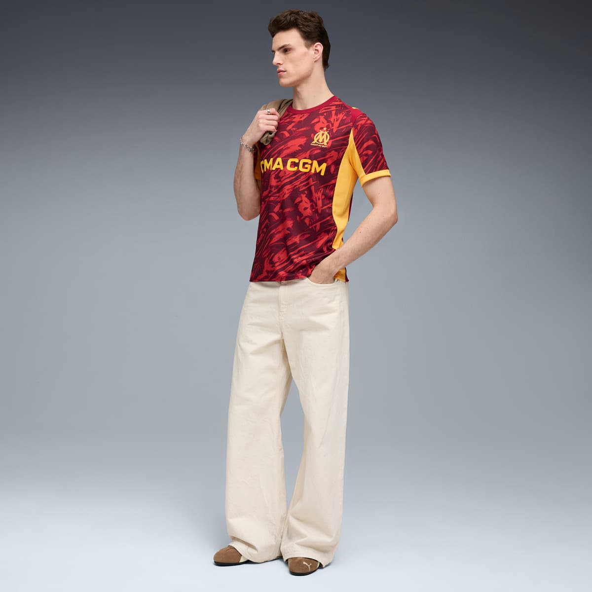 PUMA Olympique de Marseille 25/26 keepersshirt voor Heren, Geel, Maat XXL thumbnail 2