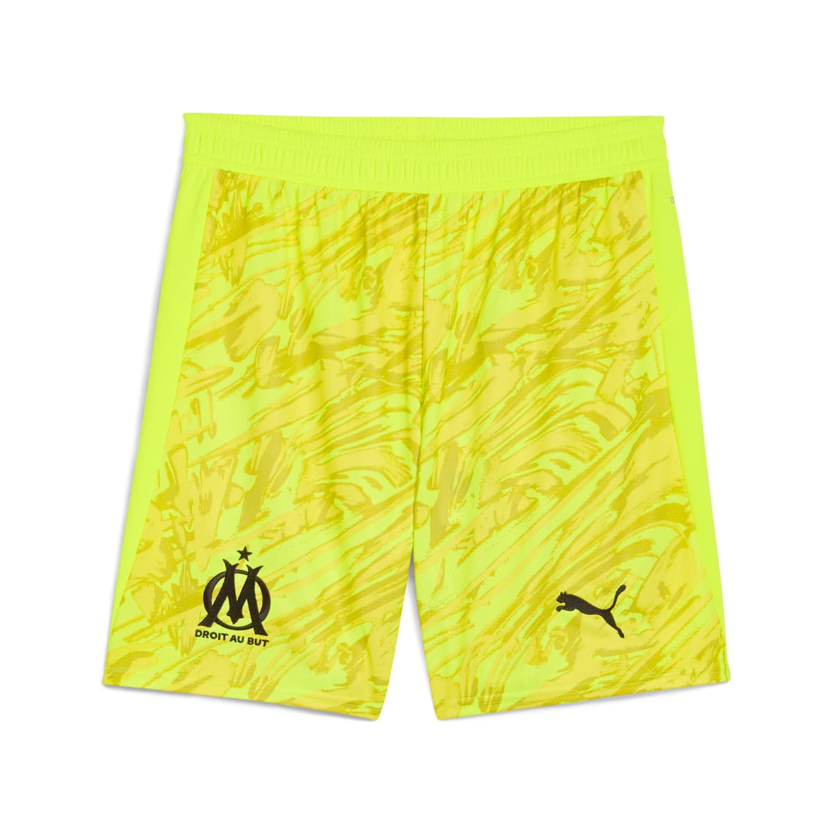 PUMA Olympique de Marseille 25/26 keepersshort voor Heren, Zwart/Geel, Maat S