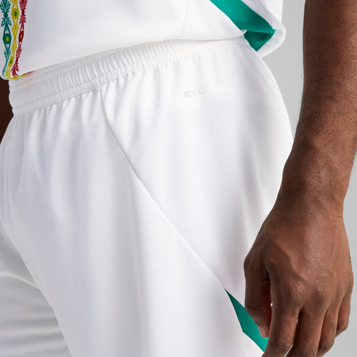PUMA Senegal 2025 short voor Heren, Groen/Wit, Maat M thumbnail 7