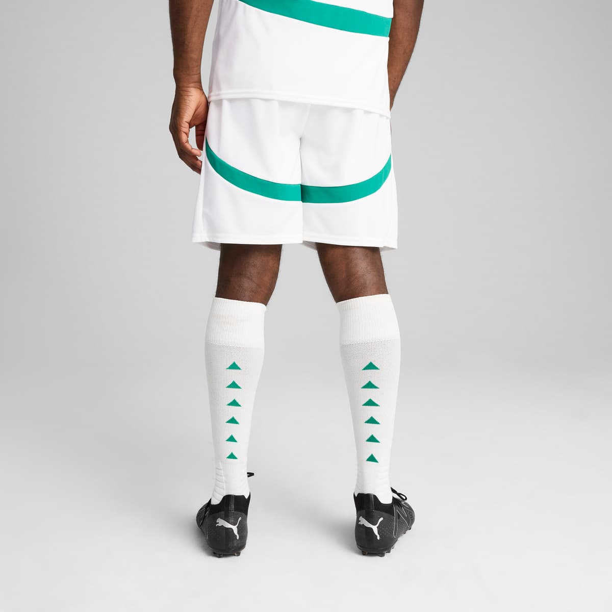 PUMA Senegal 2025 short voor Heren, Groen/Wit, Maat M thumbnail 5