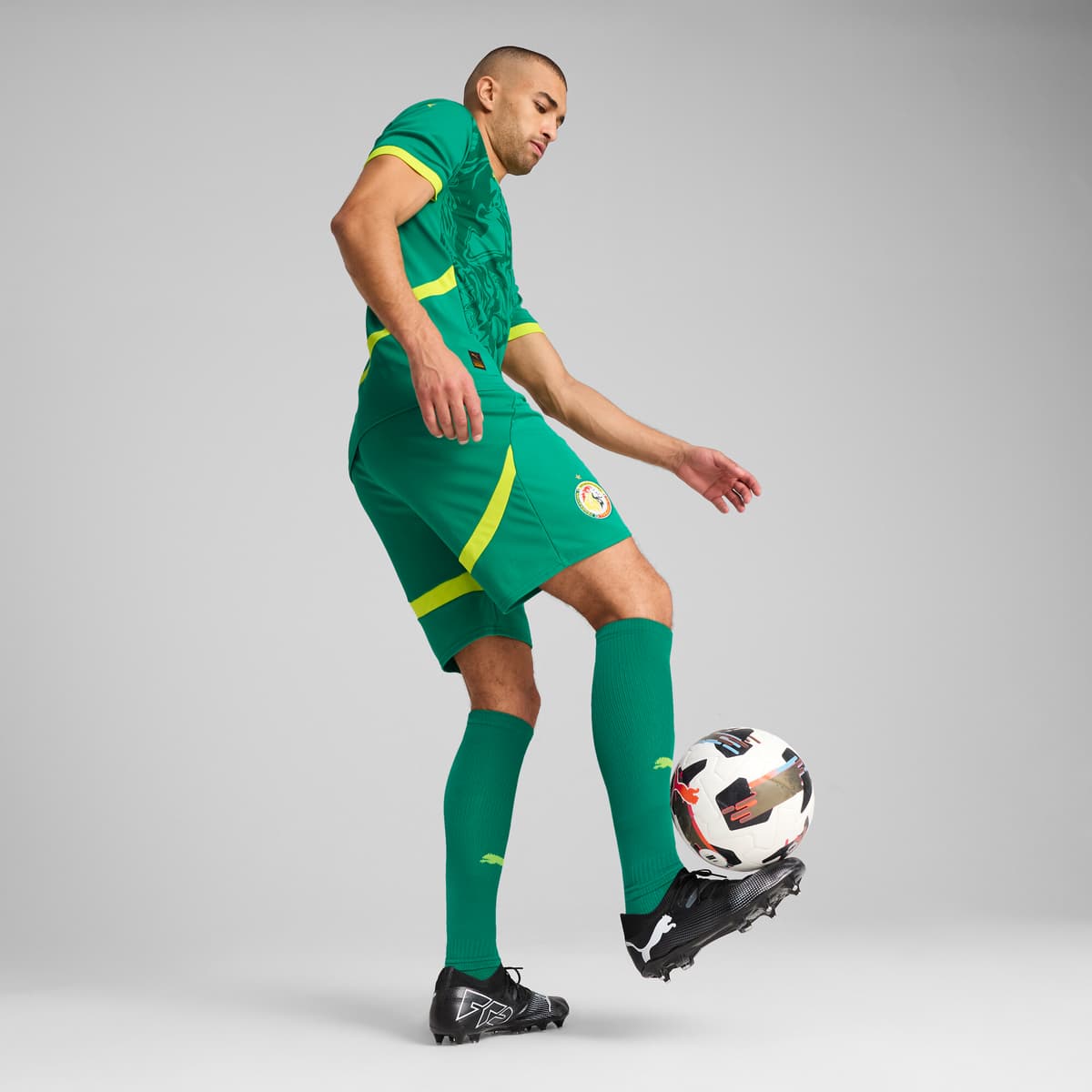 PUMA Senegal 2025 short voor Heren, Groen, Maat XXL thumbnail 6