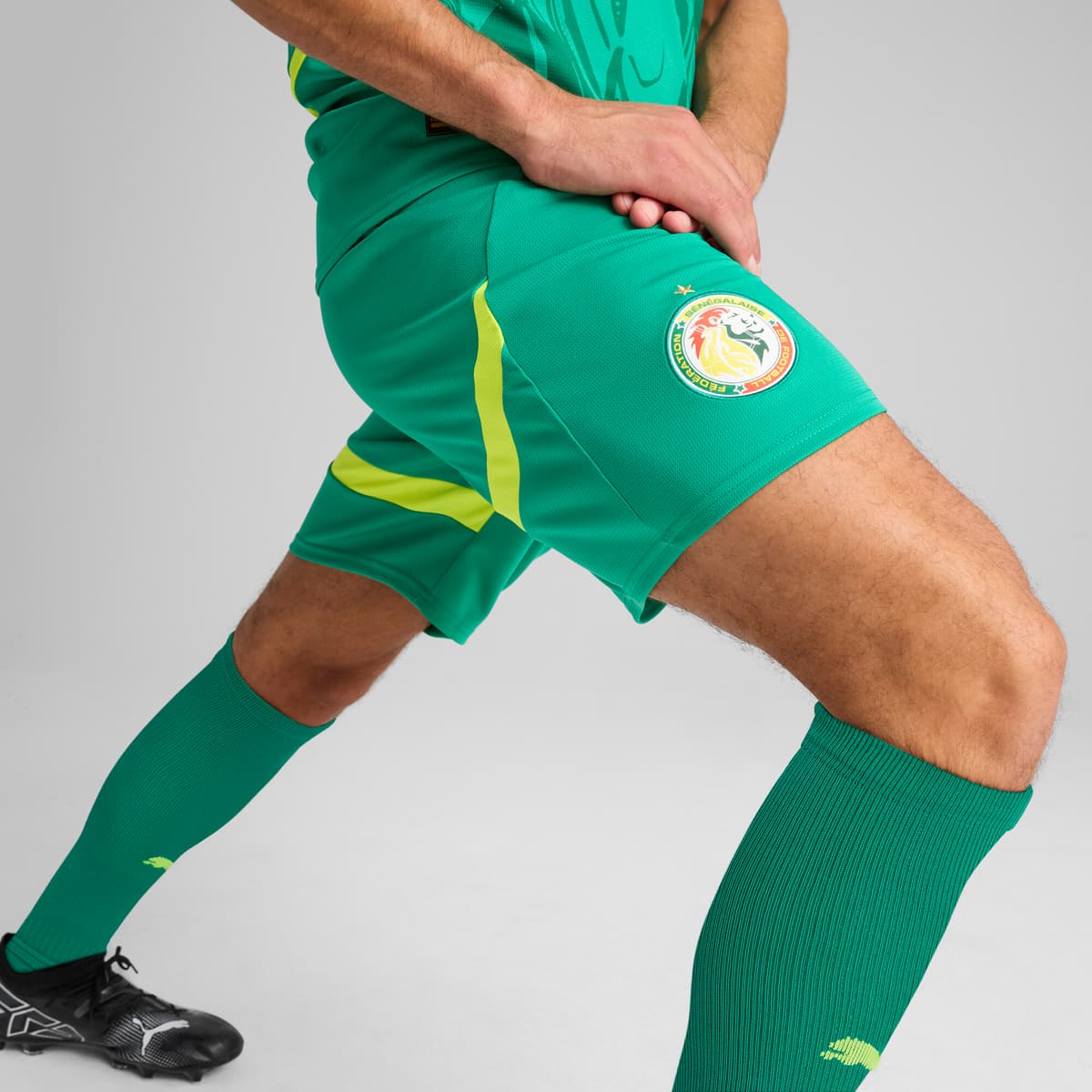 PUMA Senegal 2025 short voor Heren, Groen, Maat XXL thumbnail 4