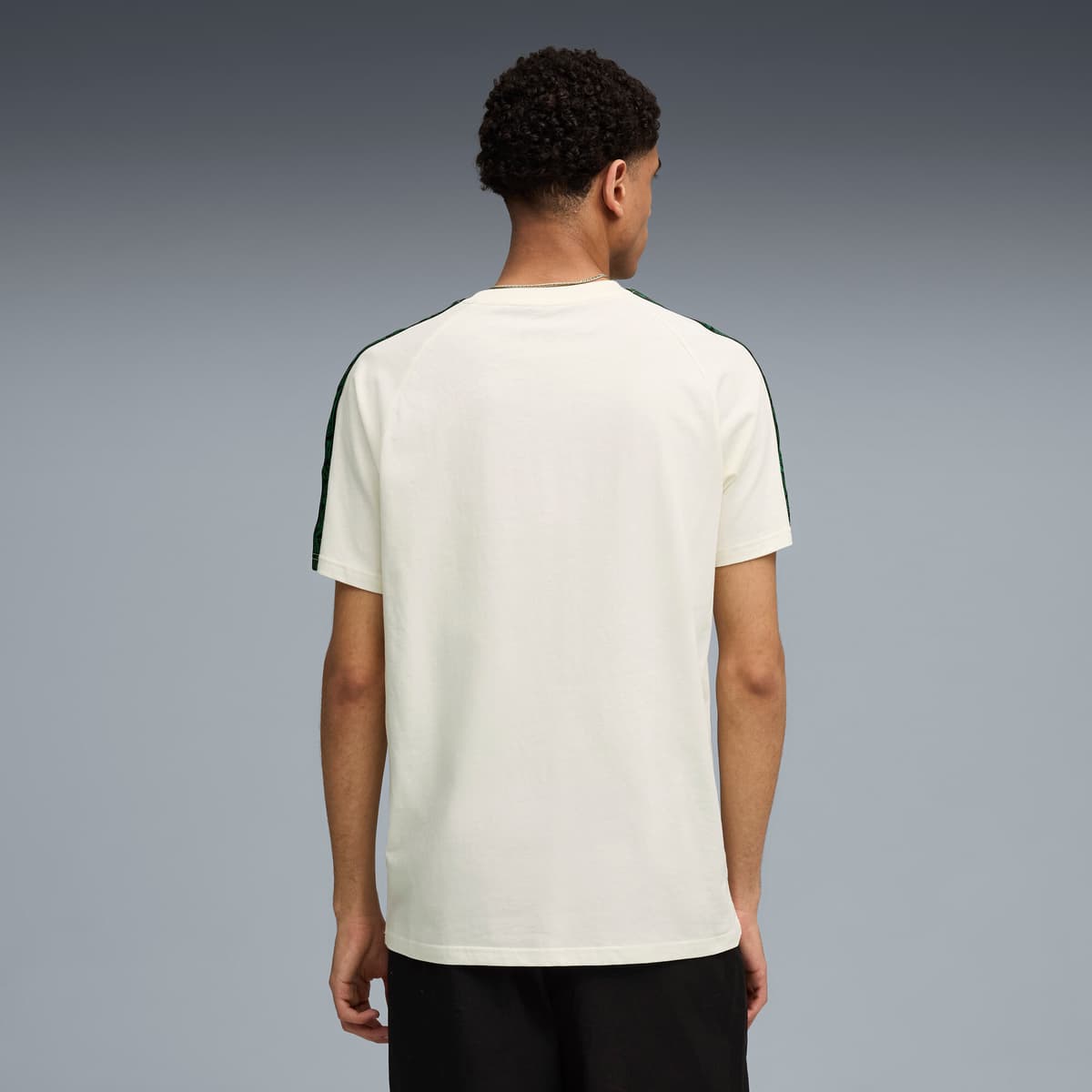 PUMA Borussia MÃ¶nchengladbach KING T-shirt voor Heren, Wit/Goud, Maat L thumbnail 3