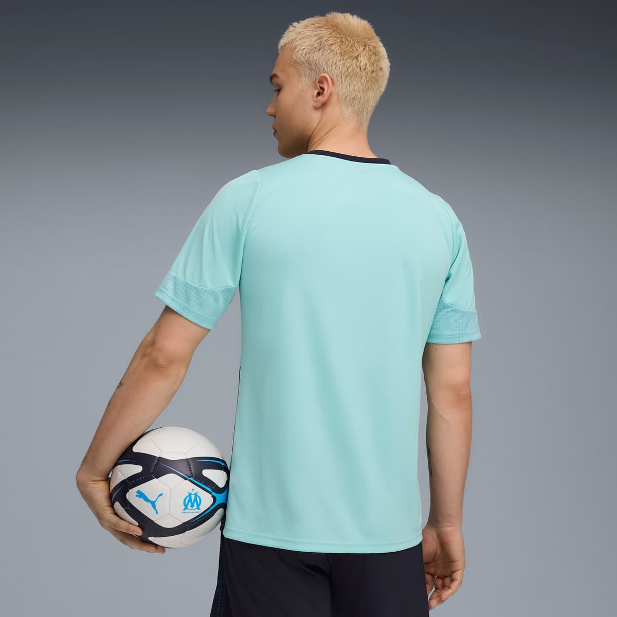 PUMA Olympique de Marseille trainingsshirt voor Heren, Blauw, Maat 3XL thumbnail 3