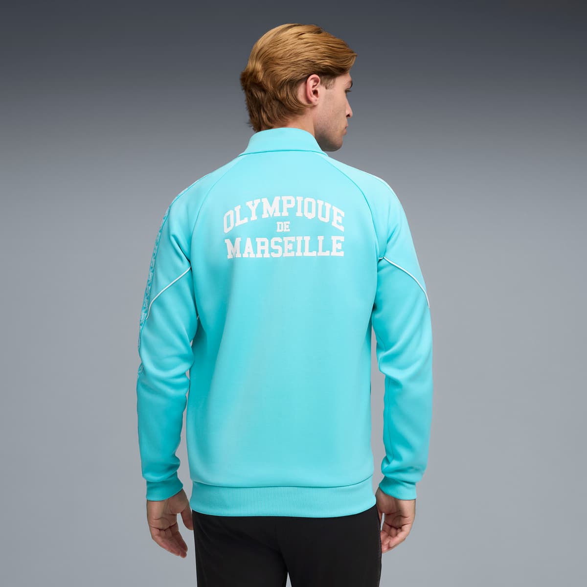 PUMA Olympique de Marseille KING Anthem jack voor Heren, Wit, Maat XXL thumbnail 5