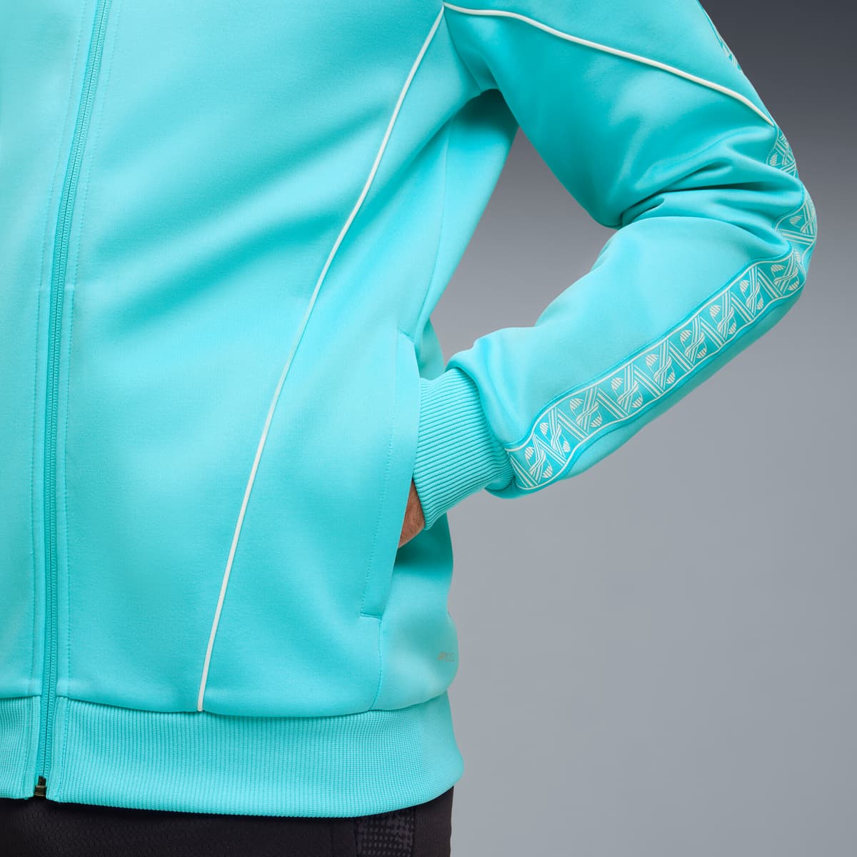 PUMA Olympique de Marseille KING Anthem jack voor Heren, Wit, Maat XXL thumbnail 4