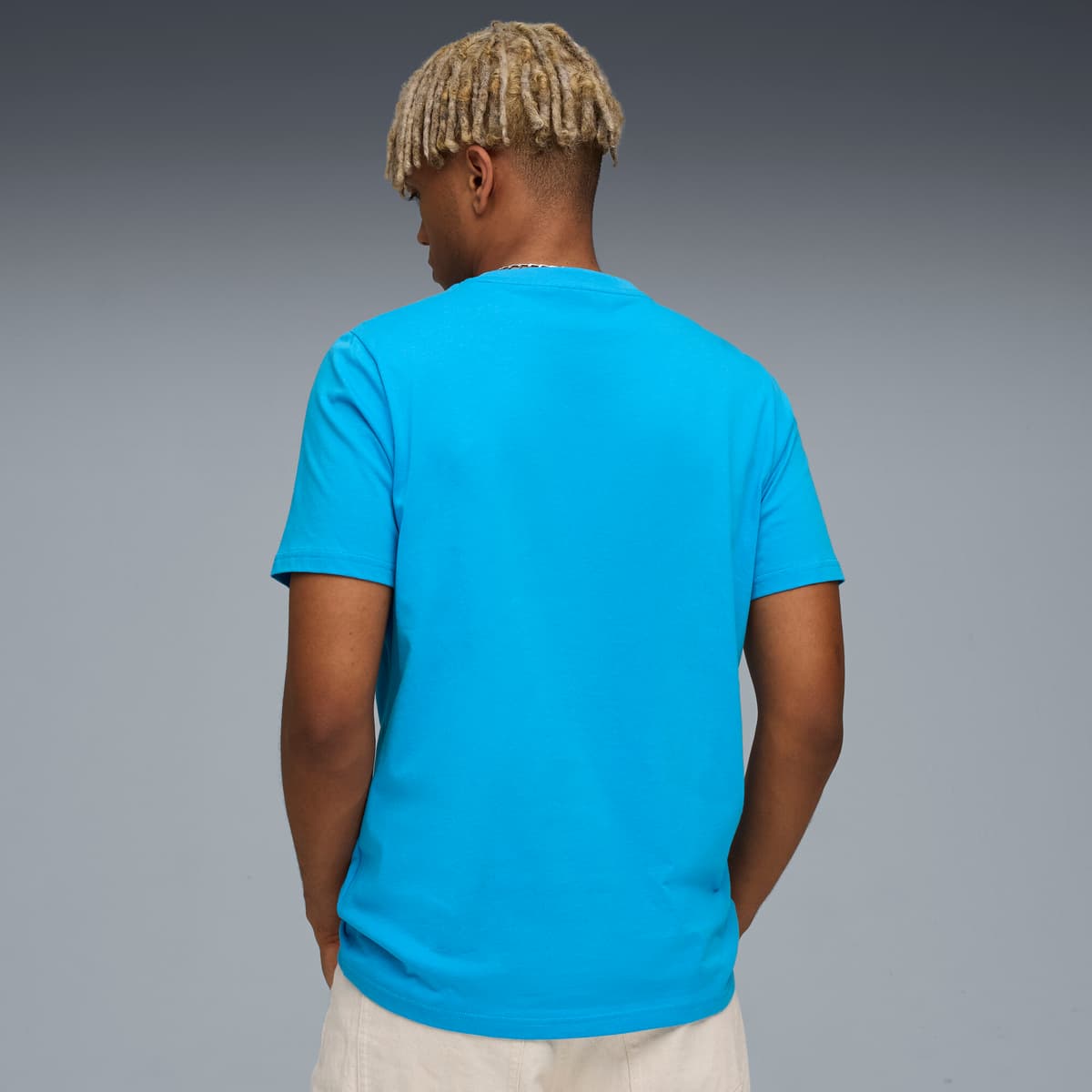 PUMA Olympique de Marseille KING Logo T-shirt voor Heren, Blauw/Goud, Maat XL thumbnail 3