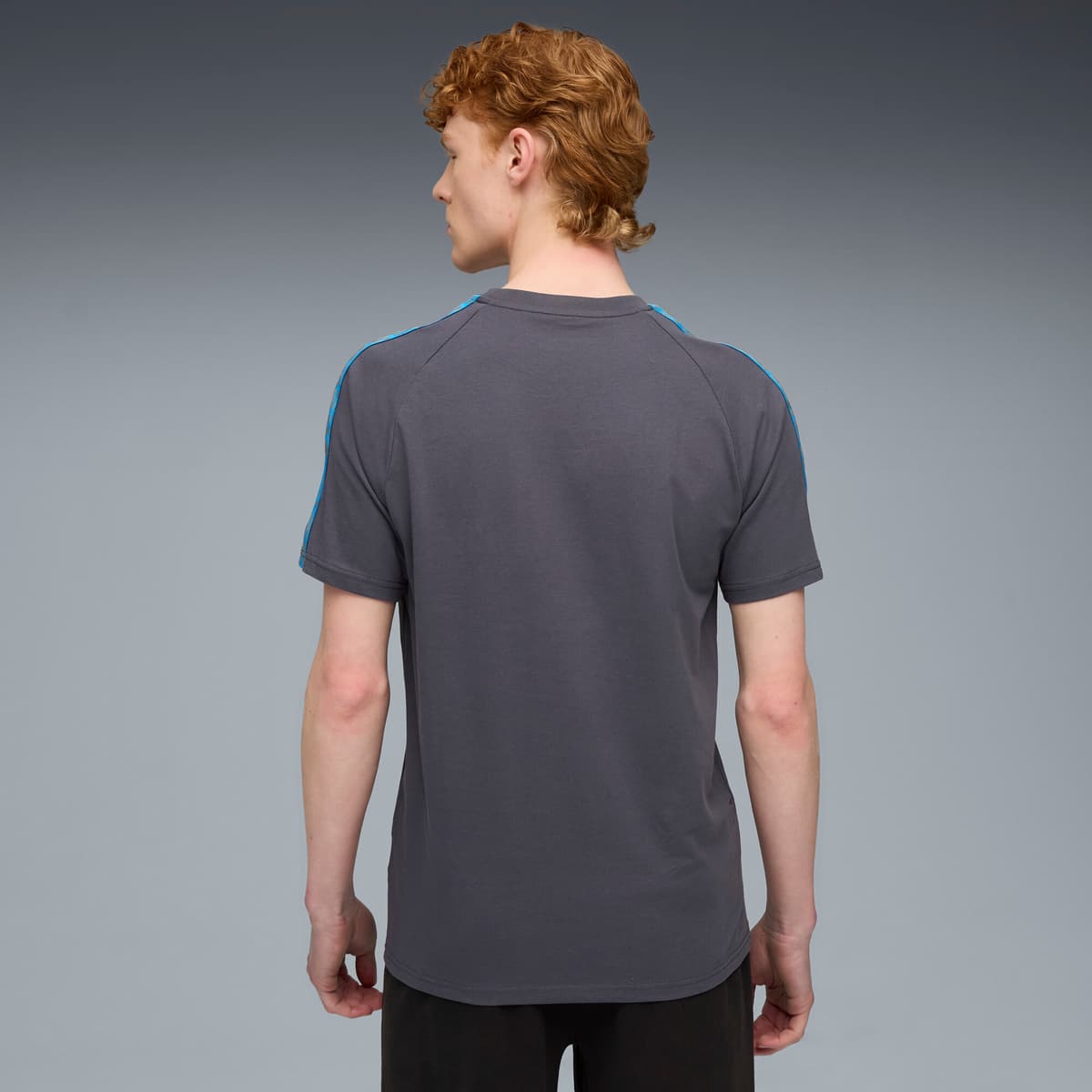 PUMA Olympique de Marseille KING T-shirt voor Heren, Blauw/Grijs, Maat XL thumbnail 3