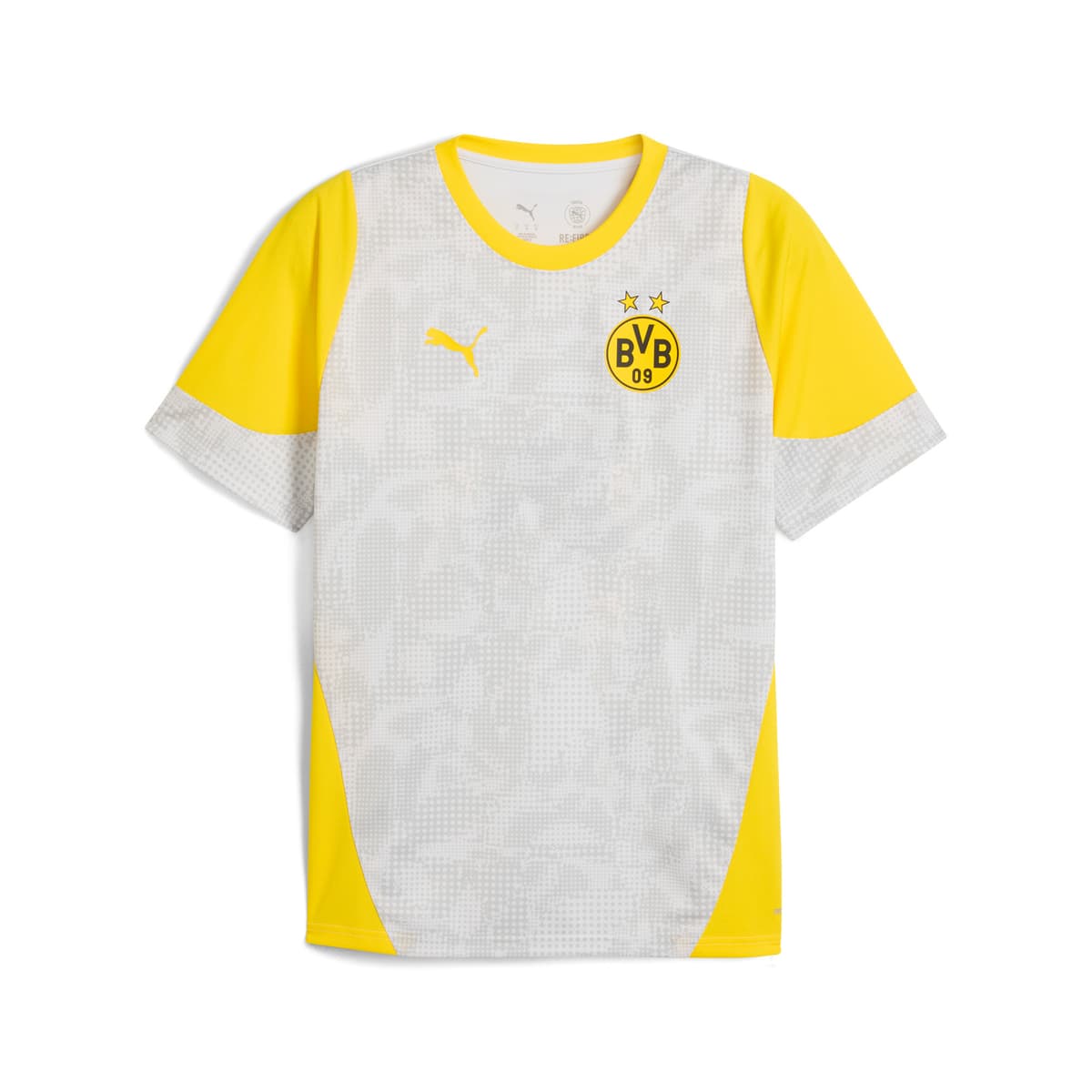 PUMA Borussia Dortmund trainingsshirt voor Heren, Geel/Zilver, Maat S