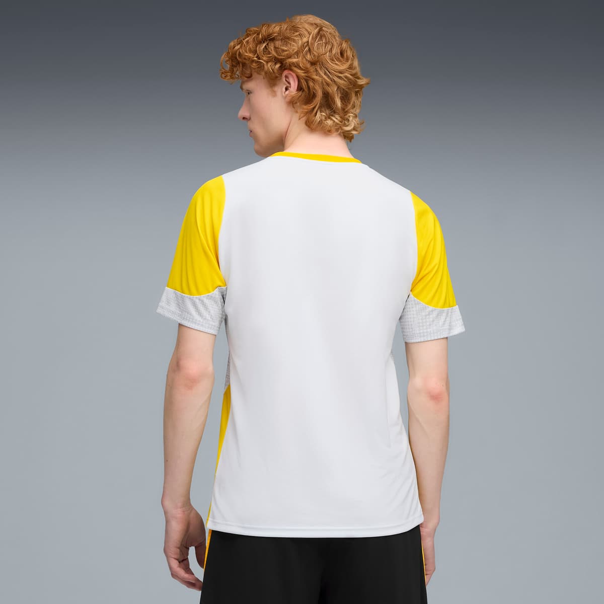 PUMA Borussia Dortmund trainingsshirt voor Heren, Geel/Zilver, Maat S thumbnail 3