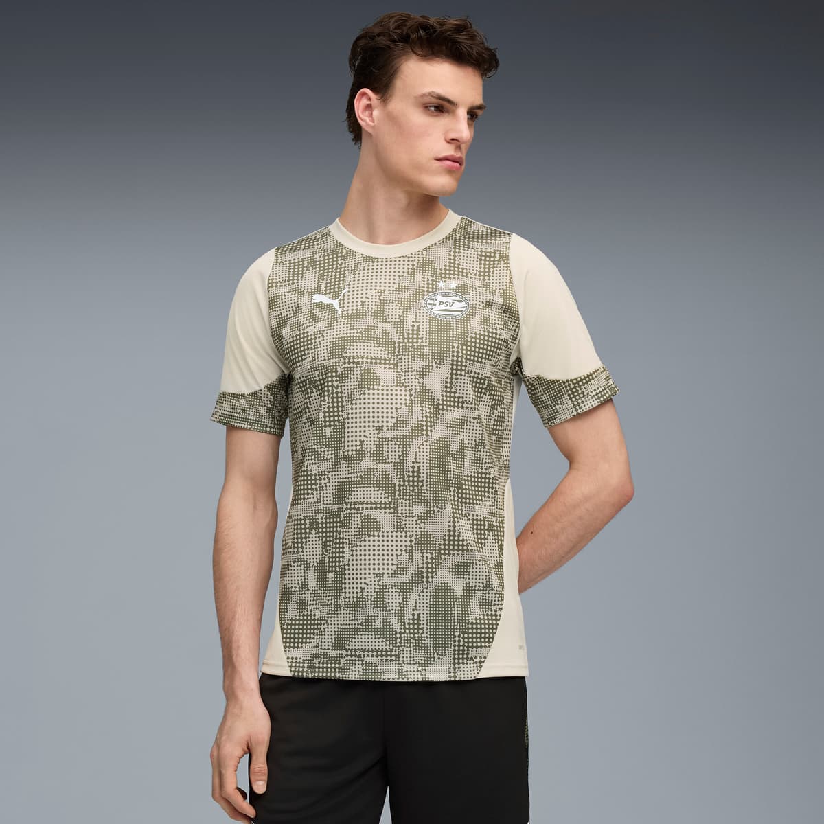 PUMA PSV Eindhoven trainingsshirt voor Heren, Groen, Maat XXL thumbnail 6