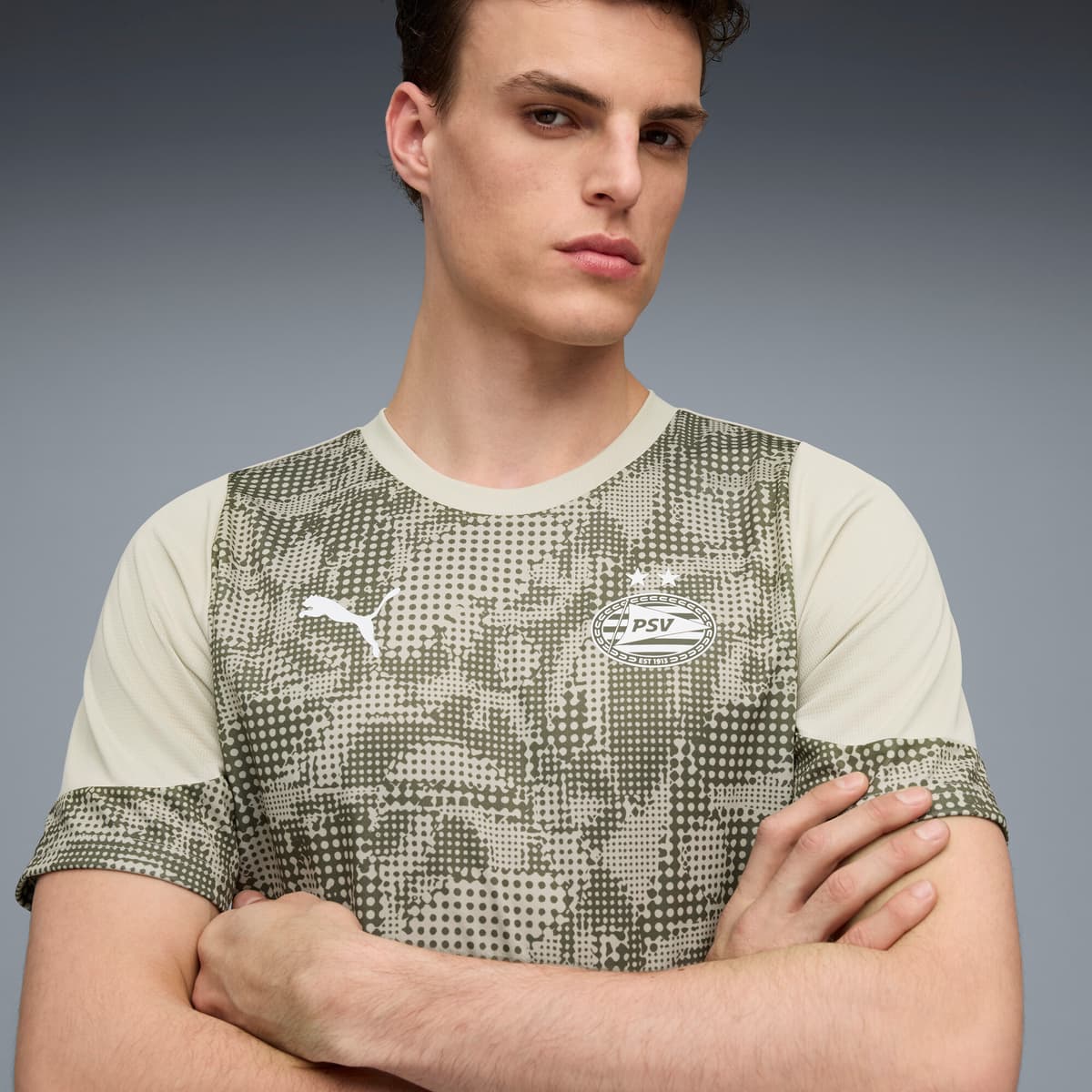 PUMA PSV Eindhoven trainingsshirt voor Heren, Groen, Maat XXL thumbnail 5