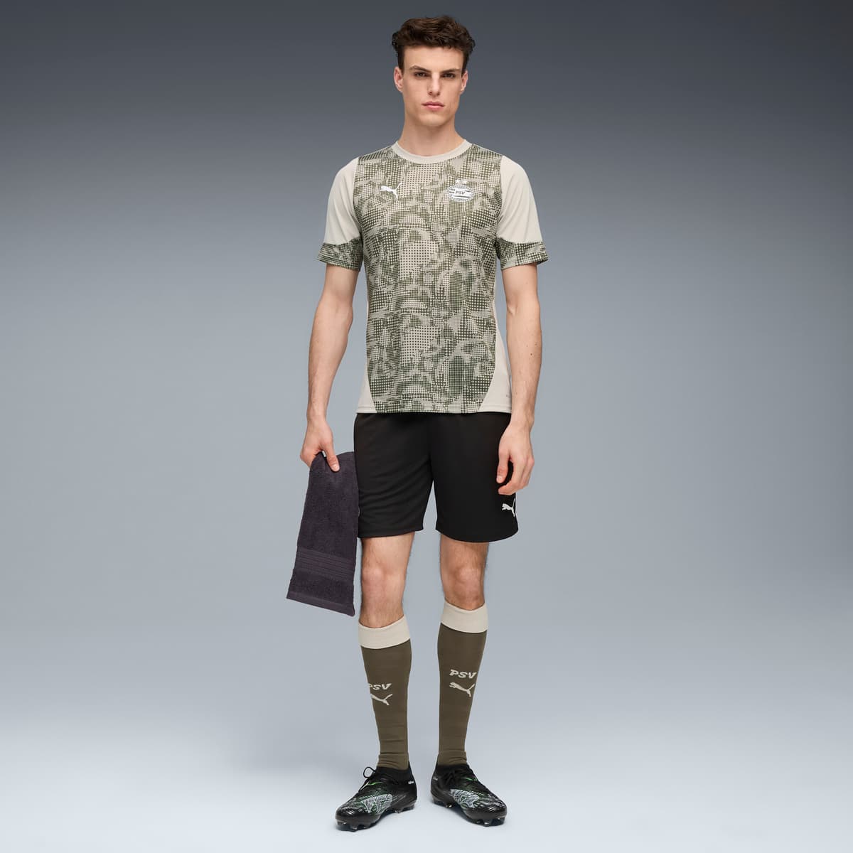 PUMA PSV Eindhoven trainingsshirt voor Heren, Groen, Maat XXL thumbnail 4